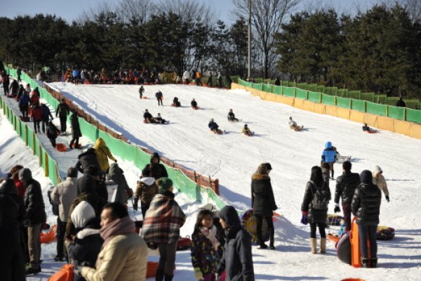 Korean Folk Village Sledding Hills