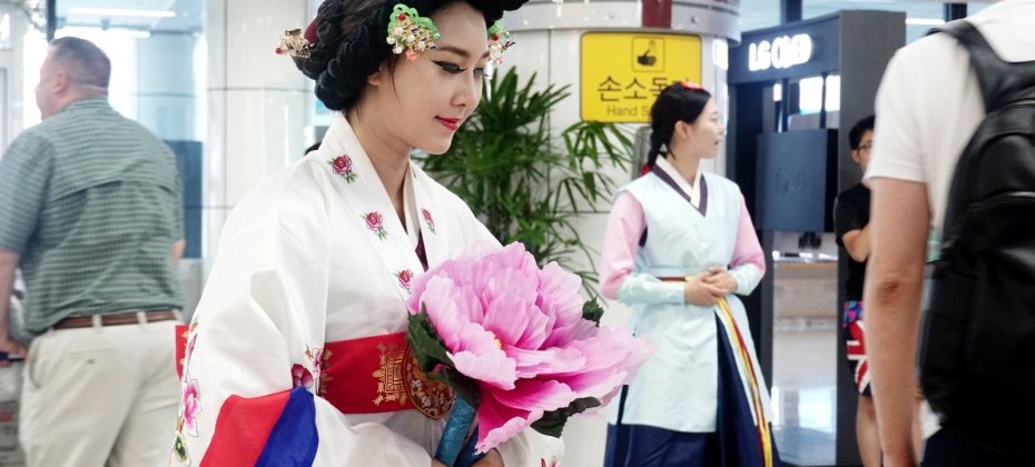 I saw the Return of the Heavenly Swordperformance of the Korea Tourism Organization at Gimhae International Airport (29/40)