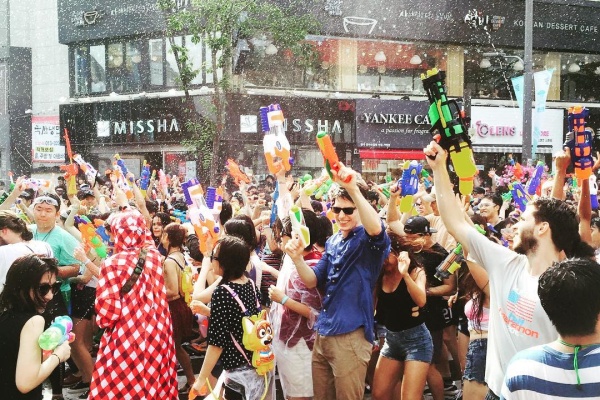 Sinchon in the Summer Water Gun Battles and Fun