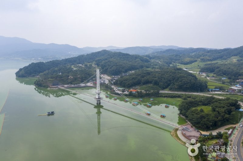 Yedangho Suspension Bridge (예당호 출렁다리) (6/11)