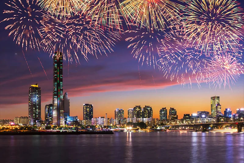 BTS 10th Anniversary: Hangang River Fireworks, Korean BBQ &amp; N Seoul Tower Tour (7/9)
