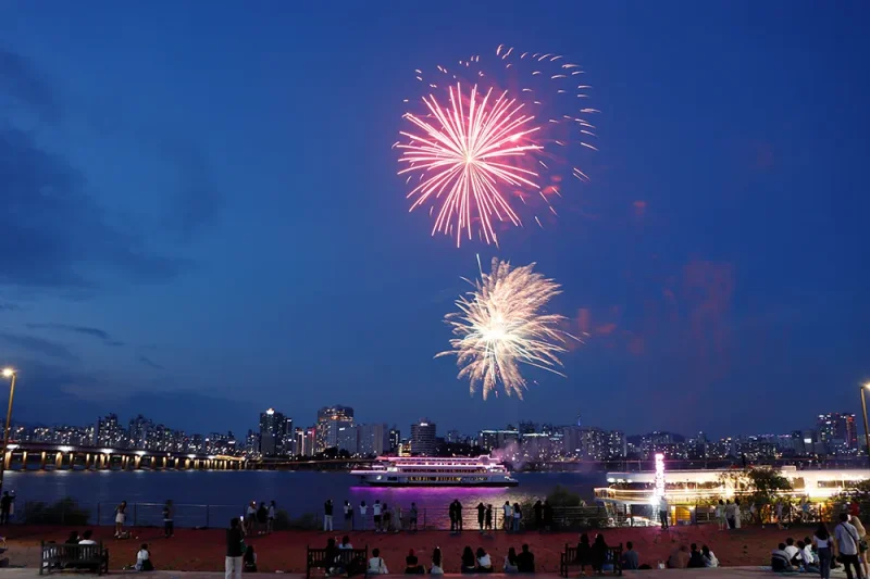 New Year's Eve Han River Buffet Dinner Cruise with Fireworks and Countdown Celebration in Seoul, Korea