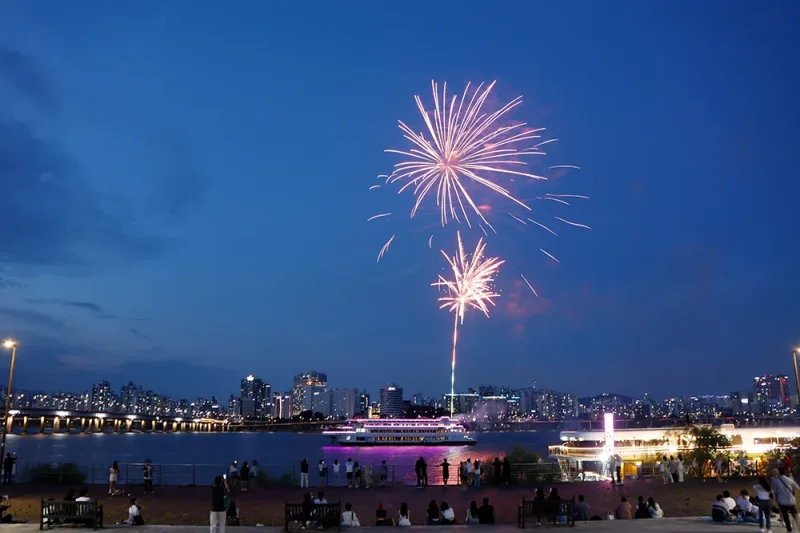 New Year's Eve Han River Buffet Dinner Cruise with Fireworks and Countdown Celebration in Seoul, Korea