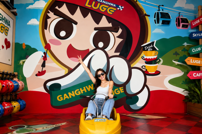 Ganghwa Luge 3-Ride Ticket &amp; Seoul Express Round-Trip Shuttle Package (3/16)